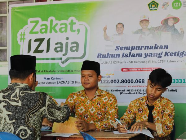 MAN Karimun Buka Layanan Zakat Ramadan 1447 H Bersama IZI, Siswa Dilatih Menjadi Amil Zakat